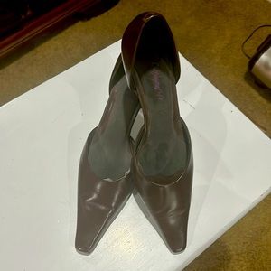 Maripe Brown Pointed Toe Heels